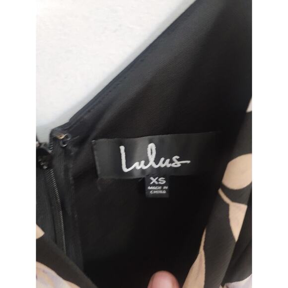 Lulu's Women's Magical Meadow Black Floral Print Skort Romper Dress Size XS - Picture 5 of 5